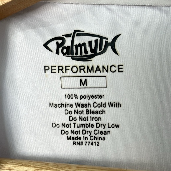 Palmyth Shirt Men's Size Medium Long Sleeve Fishing UV UPF 50+ Sun Protection - Picture 3 of 16
